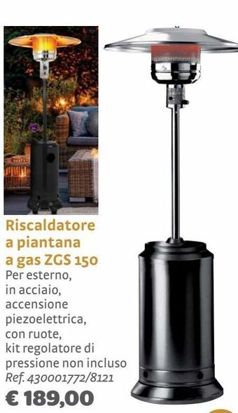 Bricocenter Riscaldatore a piantana a gas zgs 150 offerta