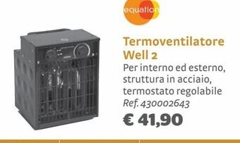 Bricocenter Termoventilatore well 2 offerta