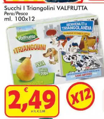 Paghi Poco Valfrutta Succhi I Triangolini 2x100ml offerta