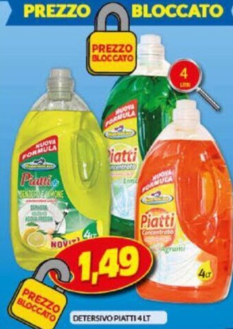 Risparmio Casa Detersivo Piatti 4 lt offerta