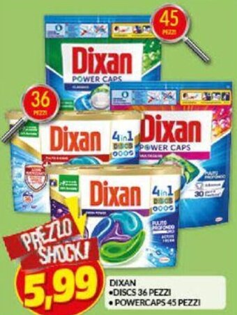 Risparmio Casa Dixan Discs 36 pezzi/ Powercaps 45 pezzi offerta