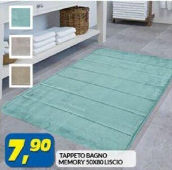 Risparmio Casa Tappeto Bagno Memory 50x80 Liscio offerta
