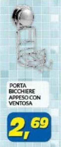 Risparmio Casa Porta Bicchiere Appeso con Ventosa offerta