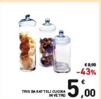 Spazio Conad Tris Barattoli Cucina In Vetro offerta