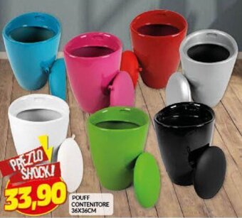 Risparmio Casa Pouff Contenitore 36x36 cm offerta