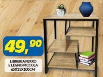 Risparmio Casa Libreria Ferro e Legno Piccola 65x35x100 cm offerta