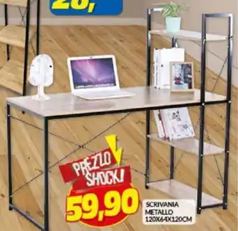Risparmio Casa Scrivania Metallo 120x64x120 cm offerta