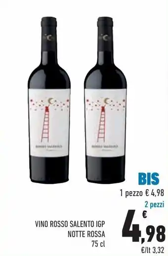 Conad City Vino rosso salento igp notte rossa offerta