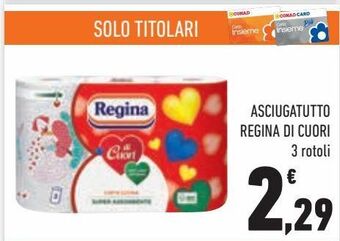 Conad City Asciugatutto regina di cuori offerta