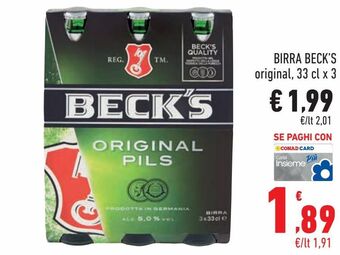 Conad City Birra beck's offerta