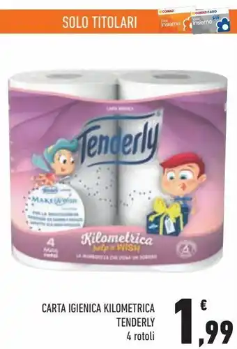 Conad City Carta igienica kilometrica tenderly offerta