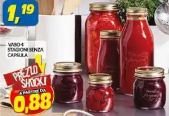 Risparmio Casa Bormioli Vaso 4 Stagioni Senza Capsula offerta