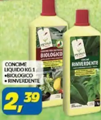 Risparmio Casa Concime Liquido 1 kg. Biologico/Rinverdente offerta