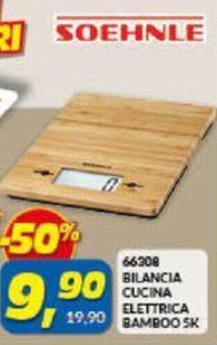 Risparmio Casa Soehnle 66308 Bilancia Cucina Elettrica Bamboo 5K offerta
