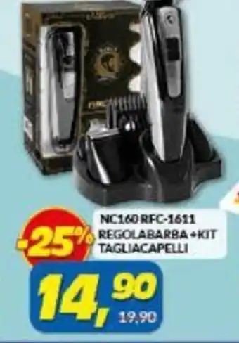 Risparmio Casa Telefunken NC160 RFC-1611 Regolabarba +Kit Tagliacapelli offerta