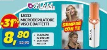 Risparmio Casa Glam LS113 Microdepilatore Viso Baffetti offerta