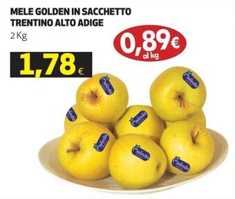 Coop Mele Golden in Sacchetto Trentino Alto Adige 2 kg offerta