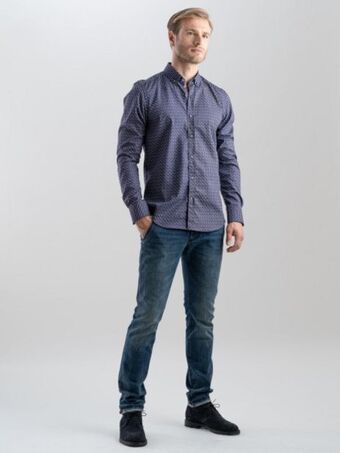 Invidia Camicia uomo stampata fantasia su tessuto popeline offerta