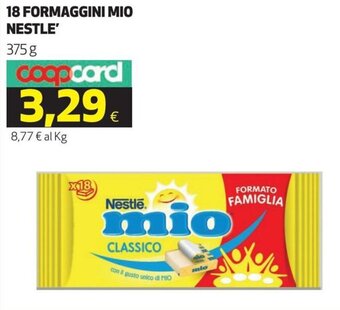 Coop Nestle' 18 Formaggini Mio 375 g offerta