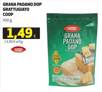 Coop Coop Grana Padano DOP Grattugiato 100 g offerta