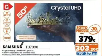 Expert Samsung TU7090 50" offerta