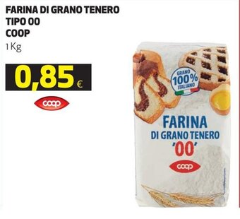 Coop Coop Farina di Grano Tenero Tipo 00 1 kg offerta