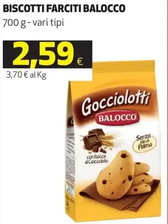 Coop Balocco Biscotti Farciti 700 g vari tipi offerta