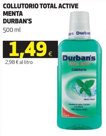 Durban's Colluttorio Total Active Menta 500 ml