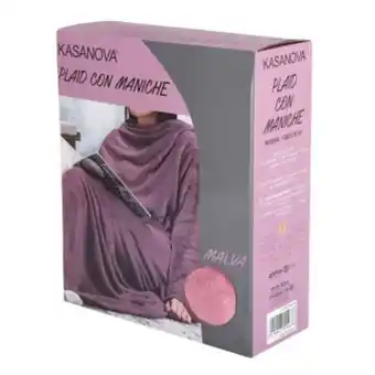 Kasanova Coperta con maniche malva 130x170 cm offerta