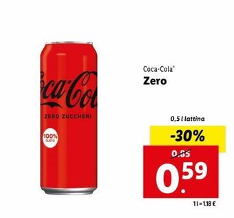 Lidl Coca-cola zero offerta