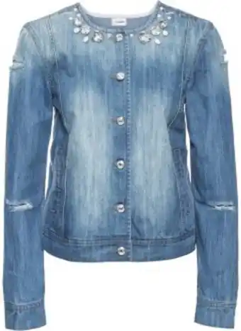 Bonprix Giacca di jeans con pietre offerta