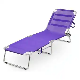 Brico Bravo Brandina da giardino spiaggia lettino pieghevole richiudibile bibione viola offerta