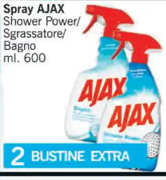 Paghi Poco Spray Ajax Shower Power 600ml offerta