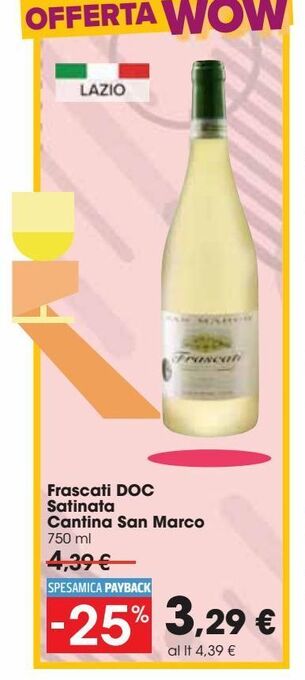 Carrefour Market Frascati doc satinata cantina san marco 750 ml offerta
