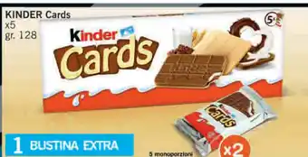 Paghi Poco Kinder Cardsx 5 128gr offerta