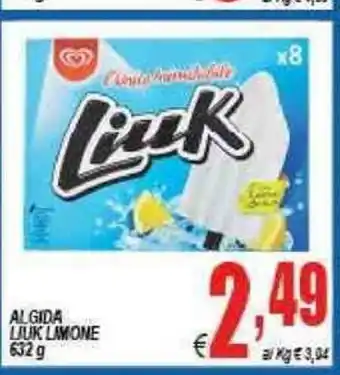DEM Algida Liuk Limone 632g offerta