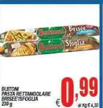 DEM Buitoni Pasta Rettangolare Brisee/Sfoglia 230g offerta
