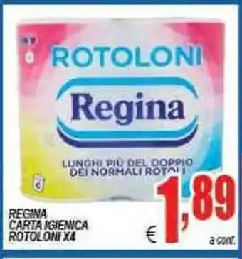 DEM Regina Carta Igienica Rotolini x4 offerta