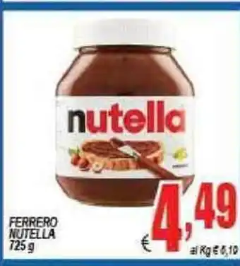 DEM NUtella Ferrero 735g offerta