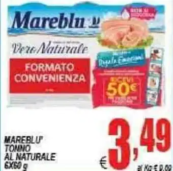 DEM mareblu Tonno Al Naturale 6x60g offerta