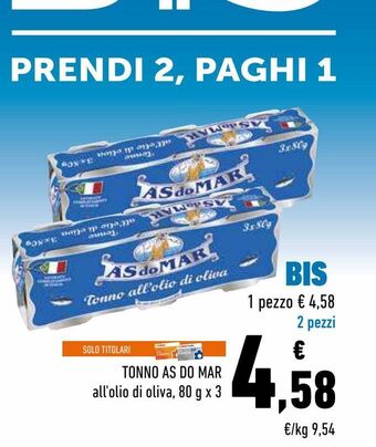 Conad Tonno às do mar offerta