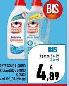 Conad Detersivo liquido per lavatrice omino bianco offerta