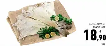 Baccalà secco ali bianche 10/12