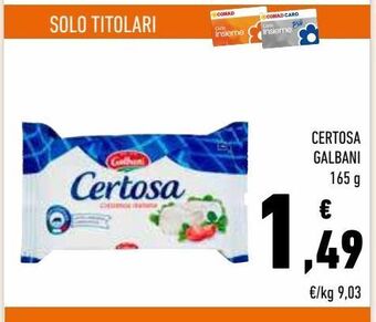 Conad Certosa galbani offerta