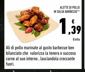 Conad Alette di pollo in salsa barbecue offerta