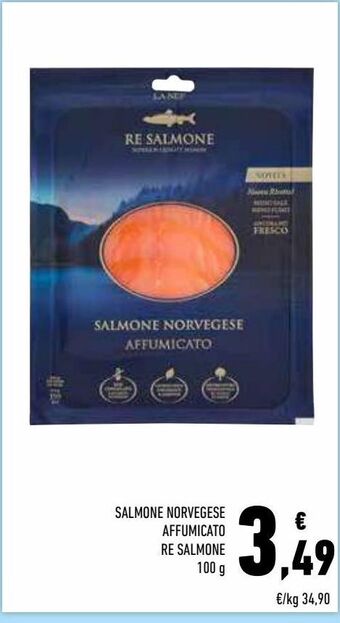 Conad Salmone norvegese affumicato re salmone offerta