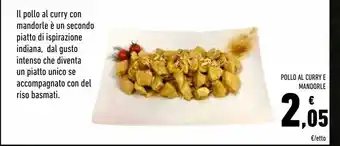 Pollo al curry e mandorle