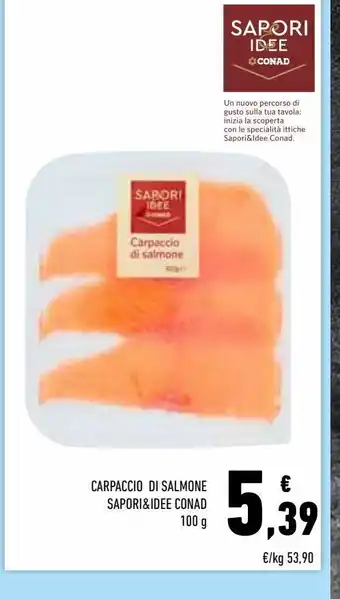 Conad Carpaccio di salmone sapori & idee conad offerta