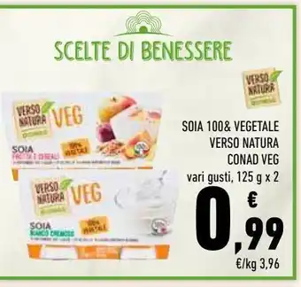 Conad Soia 100& vegetale verso natura conad veg offerta