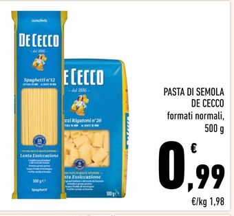 Conad Pasta di semola de cecco offerta